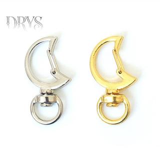 (TFT) 10 Chiếc Mặt Trăng Dễ Thương Ngôi Sao Trái Tim Mèo Động Vật Hoa Rỗng DIY Móc Khóa Phụ Kiện Tôm Hùm Khóa Vòng Chìa Khóa Với Vòng Mở 8mm MỚI