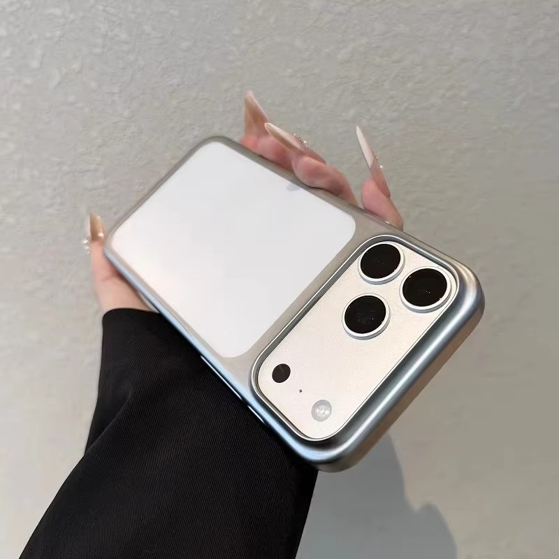 Slim Matte Acrylic Clear PC Mạ Ốp Lưng Cho Samsung Galaxy S26 S25 Ultra S24 S23 FE Plus 5G Trong Suốt Siêu Mỏng