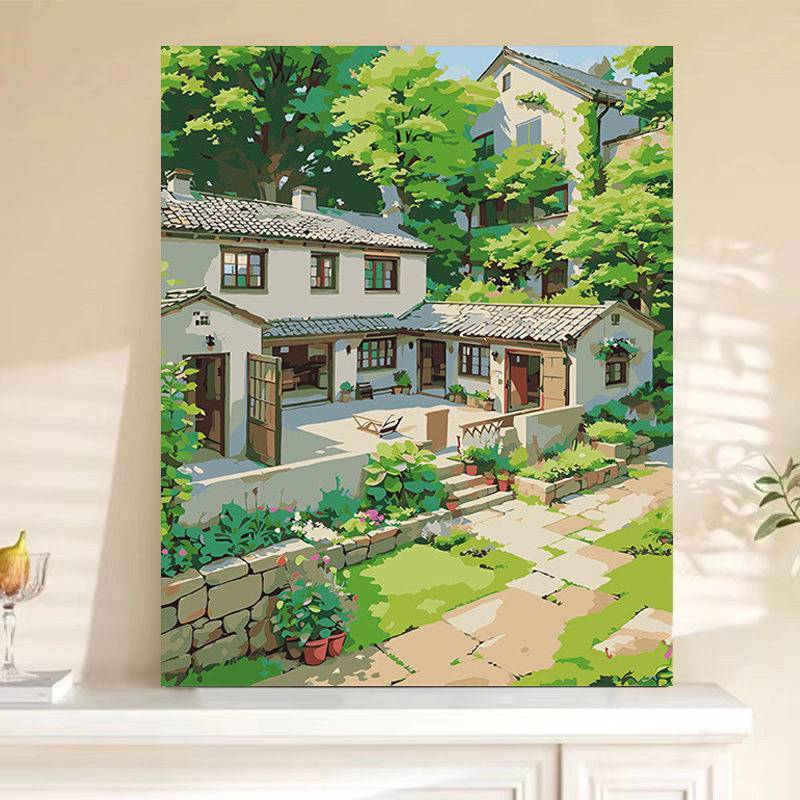 Hayao Miyazaki Phong Cảnh Mùa Hè Canvas Treo Tường Nghệ Thuật Không Khung Chống Thấm Nước Nhà Phòng Khách Trang Trí Phòng Ngủ