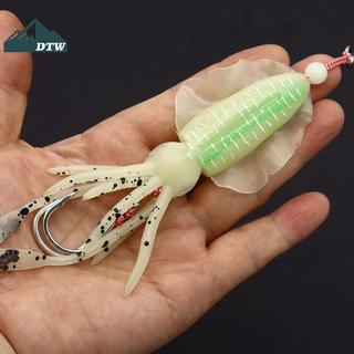 DTW Mồi Câu Cá Mềm Mực Dạ Quang UV 20g Phù Hợp Cho Biển Sâu Và Dụ Bạch Tuộc