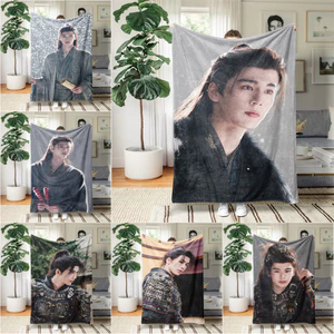 Đuổi Ngọc Zhang Linghe In Hình Chăn Flannel Mềm Mại Một Mặt Ném Chăn Cho Người Hâm Mộ