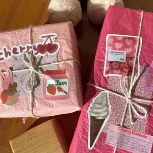 Cô Gái Trái Tim Sydney Giấy Thẻ Nhỏ Ra Thẻ Gói Giấy Chất Liệu Đóng Gói Sổ Tay Nhãn Dán Bao Bì Màu Sắc Tự Chế Handmade Hộp Quà Tặng 0331