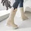 VNTMLH34-43 Kích Thước Lớn Thời Trang Nhỏ Phong Cách Đơn Giản Nêm Gót Chân Tròn Khóa Dây Đeo V-Mouth Giày Tuyết Phù Hợp Với Tất Cả Trận Đấu Ngọt Ngào Bên Trong Tăng Chiều Cao Giày Giữa Ống Giày Bốt Hàng Ngày
