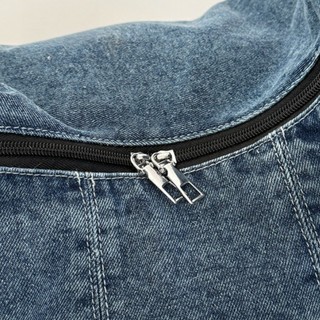 GC2 Nữ Ins Túi Đeo Ngang Denim Dung Tích Lớn Túi Đeo Vai Bền Di Động Có Dây Đeo Có Thể Điều Chỉnh CG2