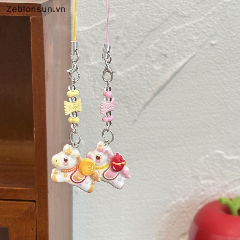 # HB # 1 / 5 Chiếc Hoạt Hình Dễ Thương Pony Móc Khóa Sáng Tạo Ngựa Đính Hạt Dây Đeo Điện Thoại Di Động Mặt Dây Chuyền Ba Lô Trang Trí Phụ Kiện Quà Tặng.