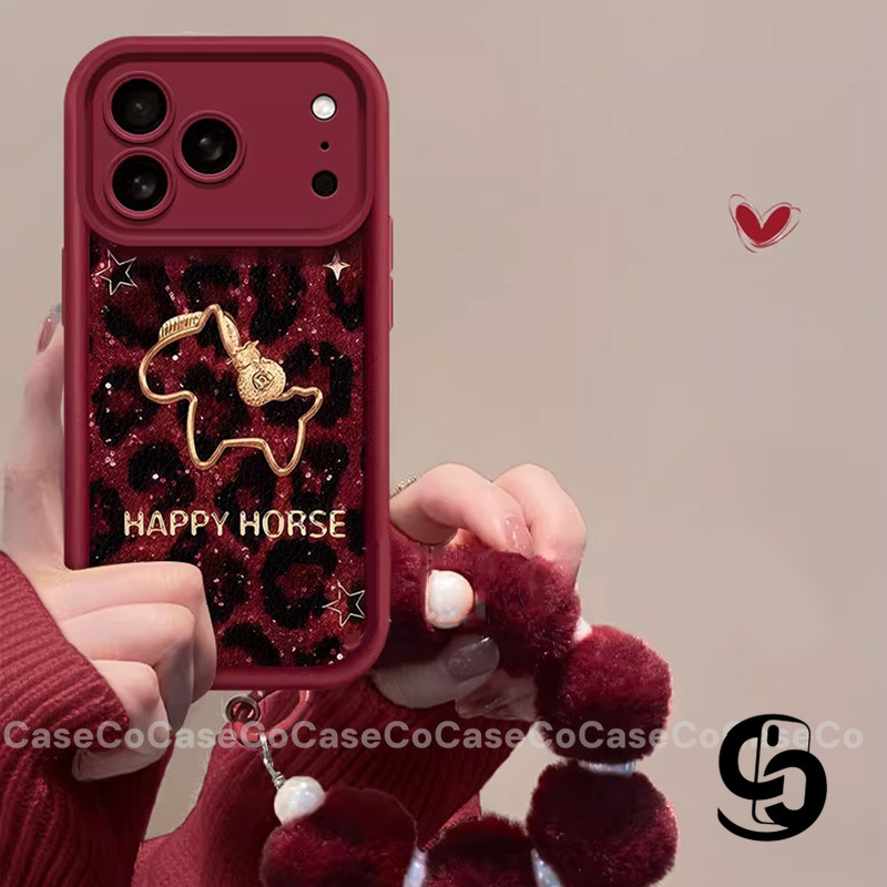 Ốp Lưng Cho Redmi 12C 14C 13X 10C 13C 9C 13 9A 9T 10A 12 Note 8 11 12 10 9 14 13 Pro Vỏ mềm vòng tay ngựa giàu có