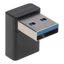 COO 2 gói Cắm và Chạy USB 3 0 Bộ chuyển đổi góc phải với thiết kế lên xuống Bộ nối dài quản lý cáp dễ dàng