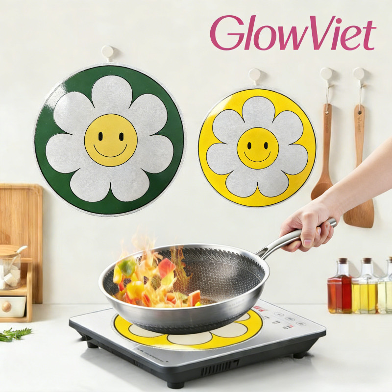 Miếng Lót Bếp Từ Chất Lượng Cao, Silicon Sợi Thủy Tinh, Chịu Nhiệt Tốt Và Chống Xước, Bảo Vệ Bề Mặt Bếp Hiệu Quả