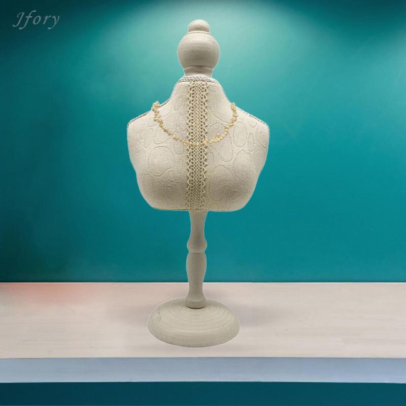 Jfory Vòng cổ trưng bày Bust Stand Móc treo trang sức Vòng cổ Giá đỡ cho dây chuyền