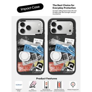 CASECASE X Matin Kim POSTBOX CASE Phiên bản vòng máy ảnh màu trắng mờ Đen cứng hút từ tính Vỏ tác động cho Apple IPhone 13 14 15 16 17 Pro Max Air Plus có hộp