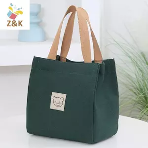 Túi vải thời trang ZK Túi xách Bento Hộp cơm trưa Túi vải nhỏ cầm tay VN