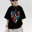 Tròn Tay Họa Tiết, Dễ Phối, Áo Thun Bé Trai, 100% Cotton, Thoáng Khí