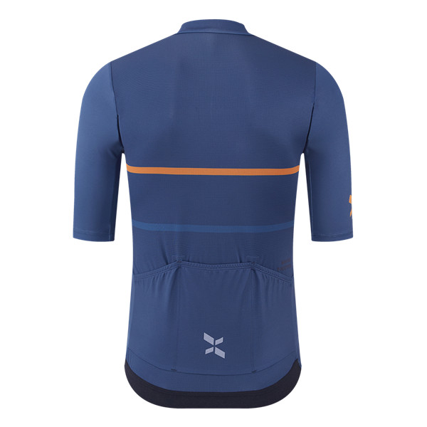 QSS002A - Áo Đạp Xe UKE Nam Navy – Dòng Cao Cấp, Chất Vải Ý Co Giãn 4D, Thoáng Khí & Nhanh Khô