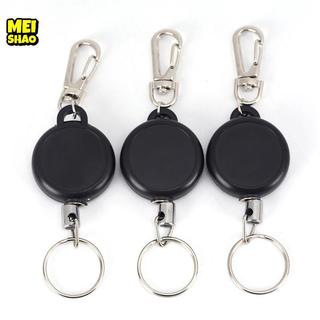 MeiShao Có Thể Thu Vào Cuộn Dây Thép Rút Dây Đai Nhẫn Huy Hiệu Vượt Qua Giá Đỡ Thẻ ID
