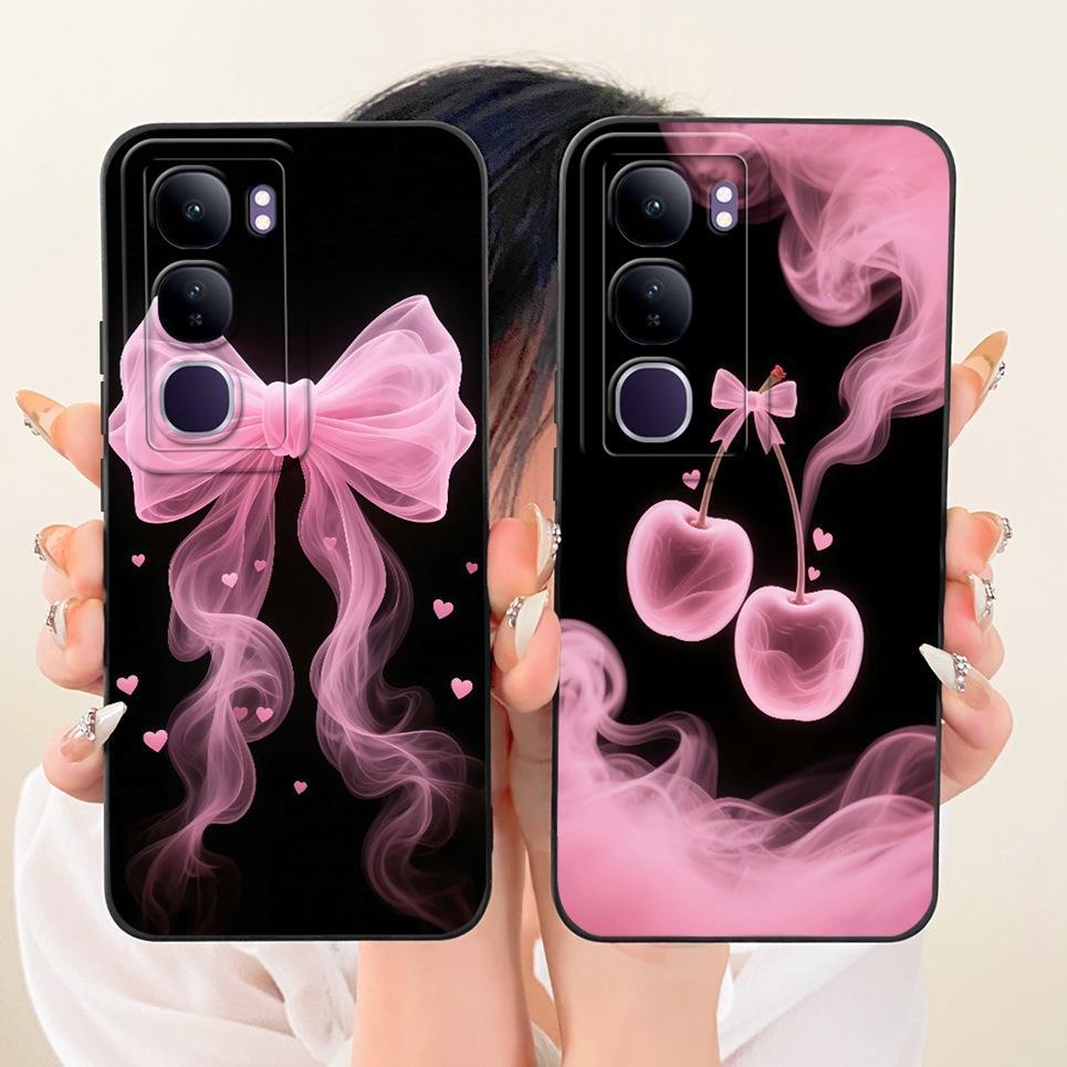 Dành Cho Vivo V40 Lite 4G 5G IDN / Vivo Y200 Y300 5G Ốp Điện Thoại Hoa Bướm Nữ Tính Ốp Lưng Silicon Mềm