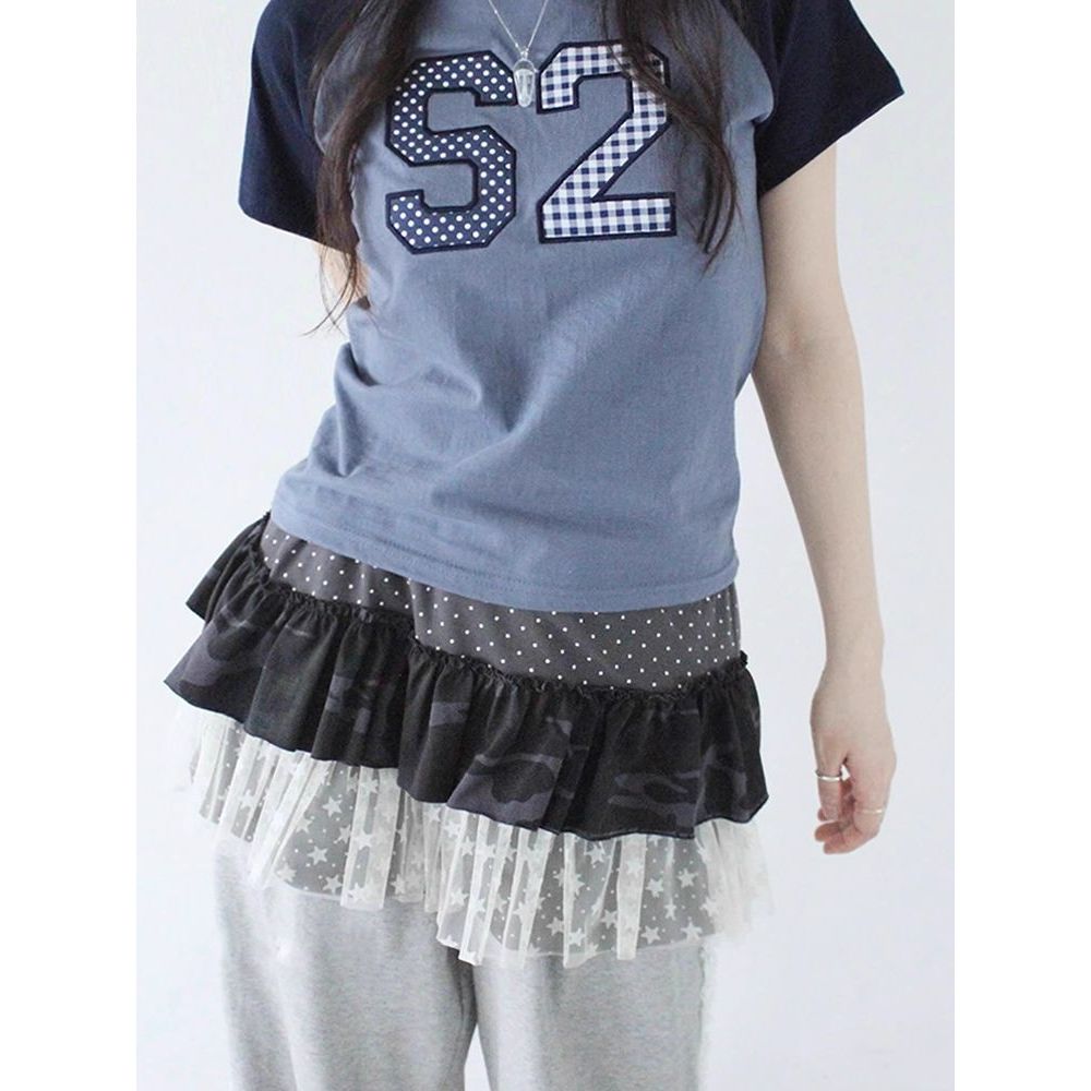 Milyfashion Váy Ngắn Chữ A Mùa Xuân, Phong Cách Y2K Chấm Bi
