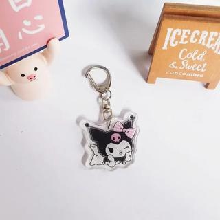 Set Cute Keychain Anime Kawaii Girls Keychain Kuromi Cinnamoroll My Melody Bag Accessorie Backpack Couple Pendant Gifts