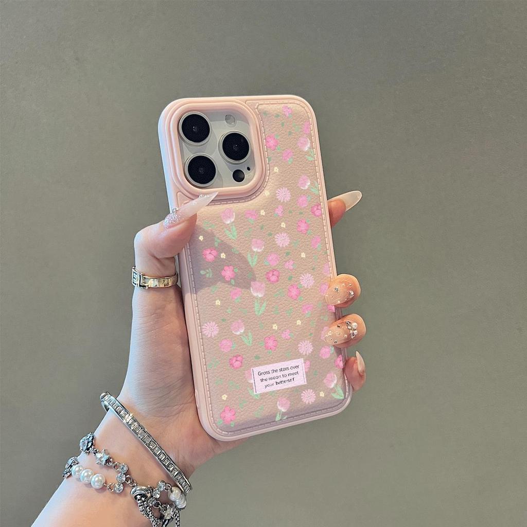 Hoa hồng hồng phù hợp với vỏ điện thoại iPhone 17 Pro Max, 16 Pro, 15/14/13/12 có chỗ phồng.
