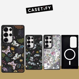 Từ Bướm Nhánh Gương Cứng Phone Case Dành Cho Samsung Galaxy S25 24 23 UItra S25 24 23 Plus Vỏ Bảo Vệ Chống Sốc