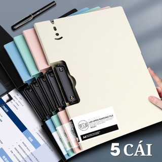 Kẹp Giấy Tài Liệu Nhựa 4 Màu, Chắc Chắn, Tiện Mang Theo – Bìa Kẹp Hồ Sơ Dễ Sử Dụng Cho Học Sinh, Sinh Viên Và Nhân Viên