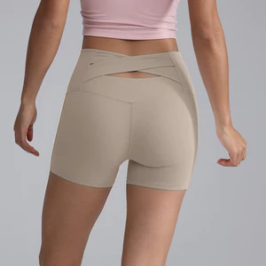 Quần Short Thể Thao Lưng Cao Nhanh Khô Thoáng Khí Thời Trang Cho Nữ