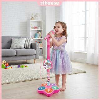 [Mới] Máy Karaoke Trẻ Em Có Đèn Sân Khấu Nhấp Nháy Có Thể Điều Chỉnh Micro Trẻ Em Quà Tặng Sinh Nhật Giáng Sinh Cho Bé Gái Bé Trai
