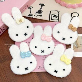 Dải băng thỏ Miffy dệt kimi nơ và velcro - phụ kiện tóc sang trọng cho bé gái
