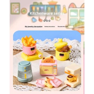 Mini Thiết Bị Nhà Bếp Bộ Đồ Ăn Mô Phỏng Thu Nhỏ Máy Cà Phê Lò Nướng Trẻ Em Chơi Nhà Đồ Chơi Phản Diện Đồ Dùng Nhà Bếp Quốc Gia