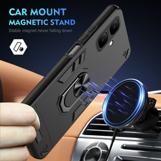 Dành Cho Tecno Spark Go 2 Ốp điện thoại Thiết Kế Chiến Binh Lưng Cứng Có Giá Đỡ Nhẫn Chống Sốc Mềm TPU Nâng Cạnh Mỏng Bao
