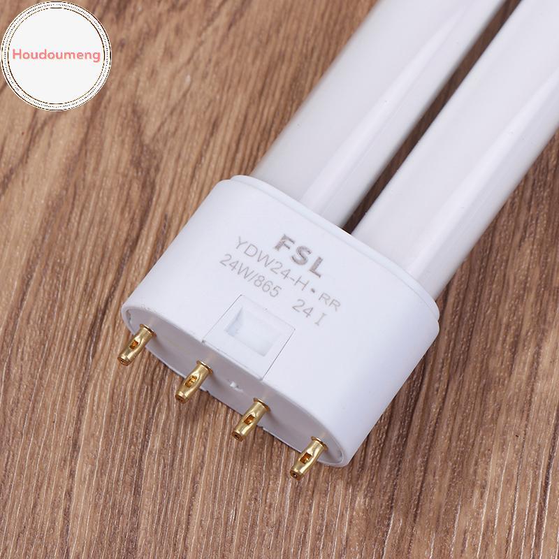 Ống huỳnh quang Hodou 18W 24W 36W Đèn tiết kiệm năng lượng CFL 4 chân Ống đôi Bóng đèn tiết kiệm năng lượng H Ống trắng VN