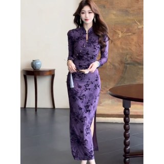 Sườn xám hiện đại mới cho mùa đầu thu, sang trọng nhẹ nhàng với cảm giác cao cấp