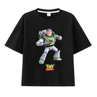 Áo thun bé trai in hình hoạt hình Buzz Lightyear trong phim Toy Story, kiểu dáng thoải mái và thoáng khí.