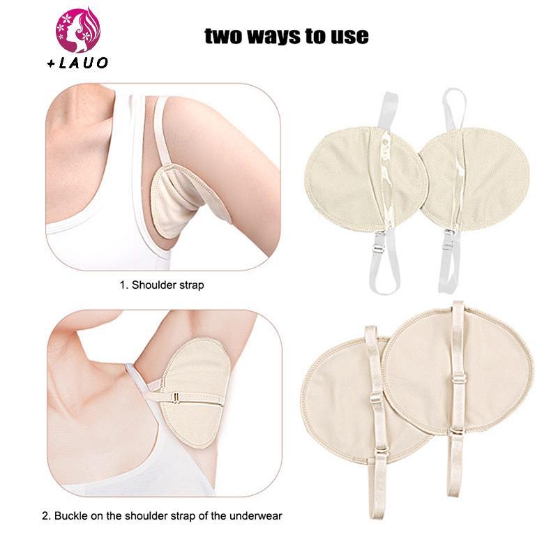 Springevenstar 1 Cặp Miếng Lót Nách Mồ Hôi Mềm Có Thể Giặt Được Đệm Vô Hình Có Thể Tái Sử Dụng Cho Ngoài Trời Bảo Vệ Quần Áo Từ Vết Bẩn / Độ Ướt / Mùi Springevenstar