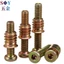 Bộ đồ nội thất chất liệu thép Carbon 2 ốc vít kết hợp bên ngoài hạt kết hợp giường kết hợp Đầu nối nhúng gỗ với đai ốc mặt [Vít + Đai ốc ren bên ngoài bên trong