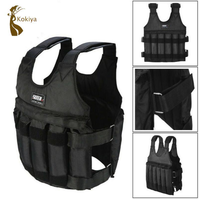 Áo tập nặng 50kg, có thể điều chỉnh, phù hợp với thiết bị tập luyện boxing và fitness
