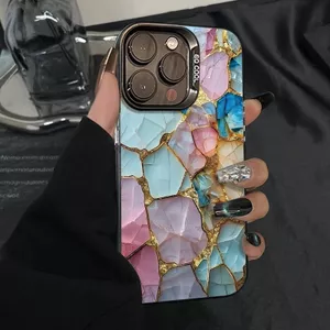 Mảnh màu khối cho iPhone 16promax trường hợp điện thoại màu bạc 1514 mới 12 nữ 1312 cứng trường hợp 8
