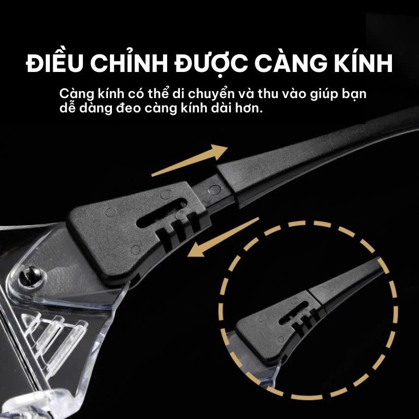 Kính chắn bụi đi đường LILY EYEWEAR chất liệu nhựa cao cấp kiểu dáng màu sắc thời trang, an toàn