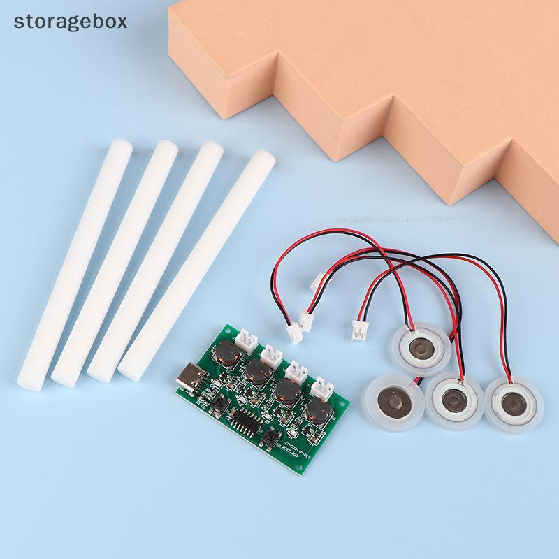 [Hộp lưu trữ] Máy tạo độ ẩm Mini DC5V Type-C Bộ dụng cụ DIY Máy tạo sương mù Bảng mạch trình điều khiển 4 Tấm phim phun sương Mô-đun dao động đẹp