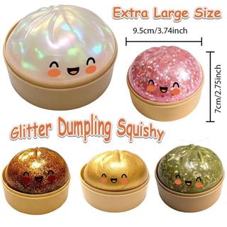 Mô Phỏng Lớn Lấp Lánh Bánh Bao Squishy Nhiều Màu Sắc Sáng Bóng Bánh Bao Squeezable Đồ Chơi Cảm Giác Để Giảm Căng Thẳng decfeyeth