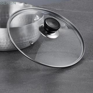 SEREN Chảo Chiên, Nắp Nồi Kính Cường Lực Đa Năng, Núm Tròn Bền Đẹp Bộ Phận Nồi Inox Phụ Kiện Nhà Bếp