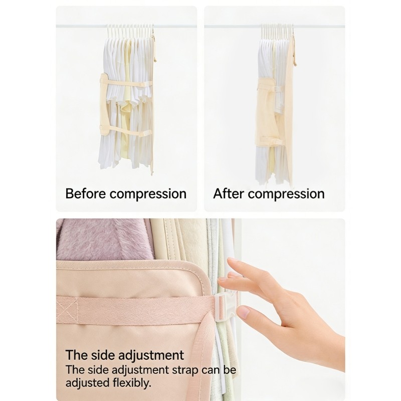 SHI Túi nén Polyester di động và bền bỉ Túi đựng đồ đựng quần áo theo mùa và tổ chức du lịch