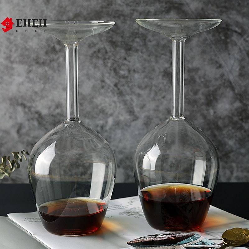 [EHEH] Cốc đựng cốc lật ngược sáng tạo Tiệc vui nhộn Đồ thủy tinh Sáo cưới Kính đảo ngược Borosilicate cao VN
