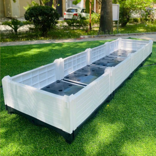 Chậu ghép thông minh HDPE/PP 200x50x23cm: Thẩm mỹ, bền bỉ, dễ lắp đặt, phù hợp mọi cây trồng đô thị.