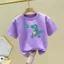 Trẻ Em Hoạt Hình Áo Bé Trai Bé Gái Mùa Hè Tay Ngắn Thường Ngày Graphic Tee Dễ Thương Trẻ Em Quần Áo Top