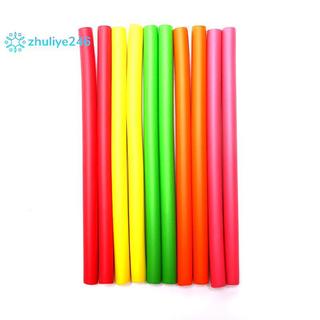 10 chiếc cần uốn tóc linh hoạt, máy uốn tóc bằng xốp mềm, uốn cong xoắn đẹp