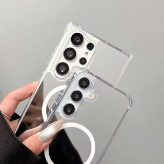 [JLK] ốp lưng s25 fe Ốp Lưng Từ Tính Gương Trang Điểm Cho Samsung Galaxy S25 S26 Ultra S24 FE S23 S22 A56 A55 A16 A15 A35 A36 Vỏ Chống Sốc