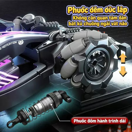 Xe đua F1 đồ chơi cỡ lớn điều khiển từ xa cảm biến cử chỉ, có khả năng drift và phun nước tốc độ cao