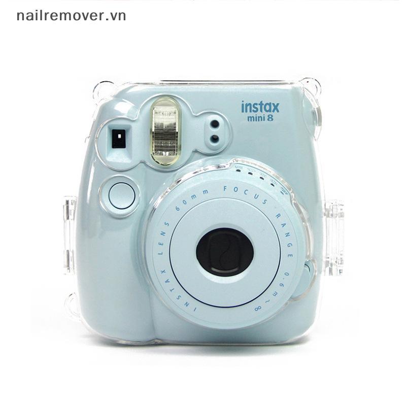 [NR] Fujifilm Instax Mini 8 / 8 + 9 Film Camera tức thì Vỏ cứng trong suốt Vỏ bọc túi MỚI