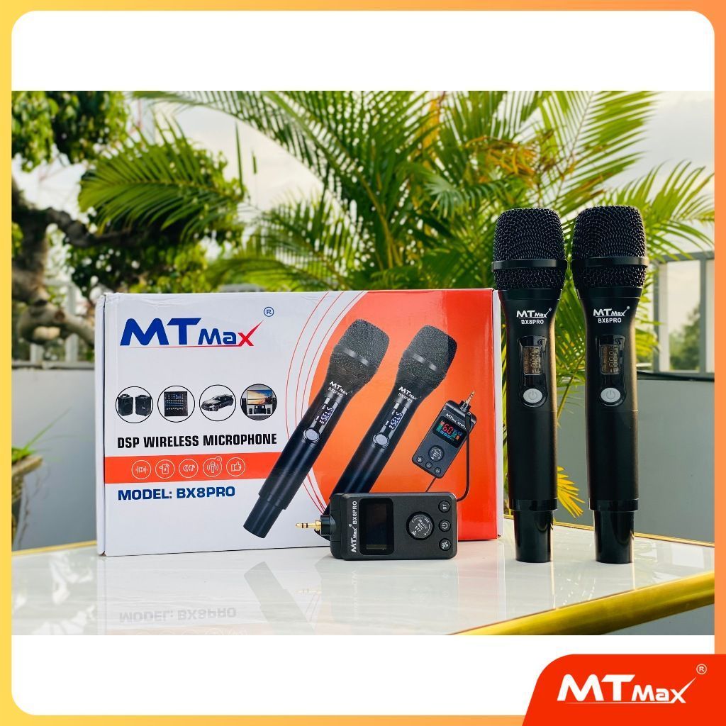 Micro Pin sạc tiện lợi BX8 Pro - Tích hợp sóng UHF siêu cao, cho âm thanh ổn định