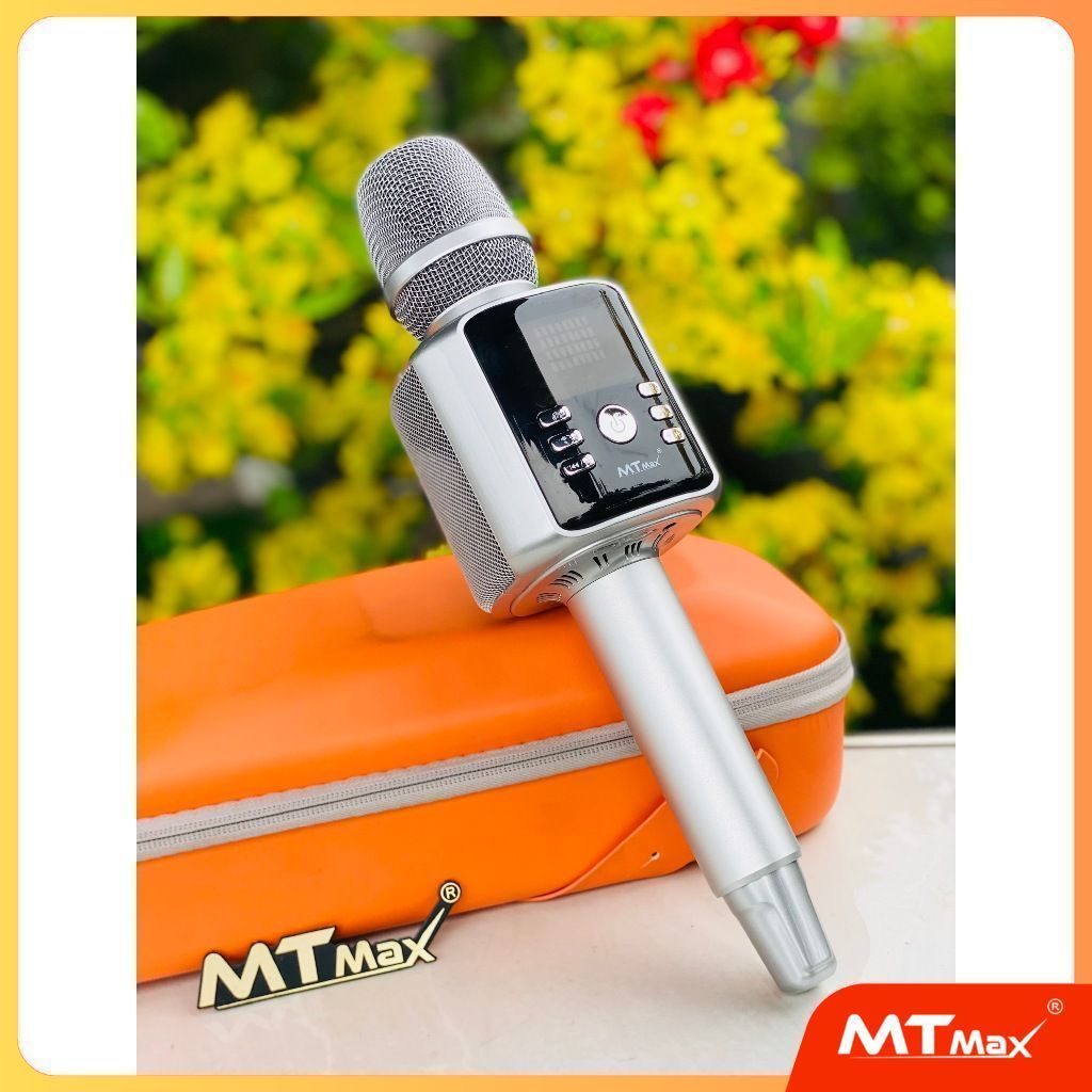 Tặng Hộp Đựng ( màu ngẫu nhiên ) Micro Karaoke Livestream H9 Pro MTMAX 20W Hát Cực Hay